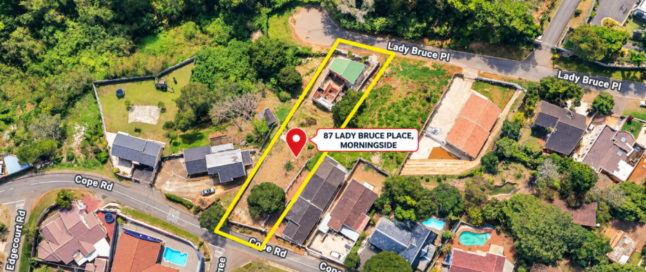 Aerial Property Map with Location Pin